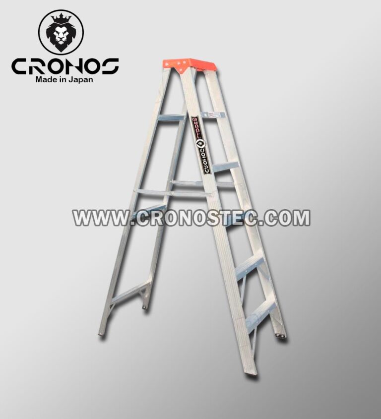 Escalera Tijera Simple Acceso De Aluminio 0.90 M/ 3 P.